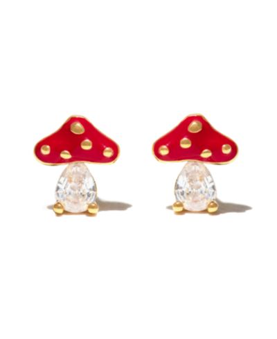 Серьги-гвоздики Girls Crew Crystal Magical Mushroom Studs
