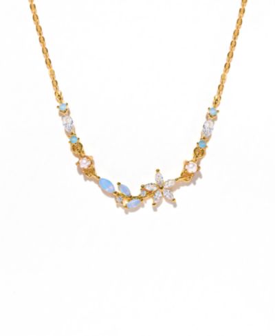 Girls Crew Crystal Blushing Blossom Necklace