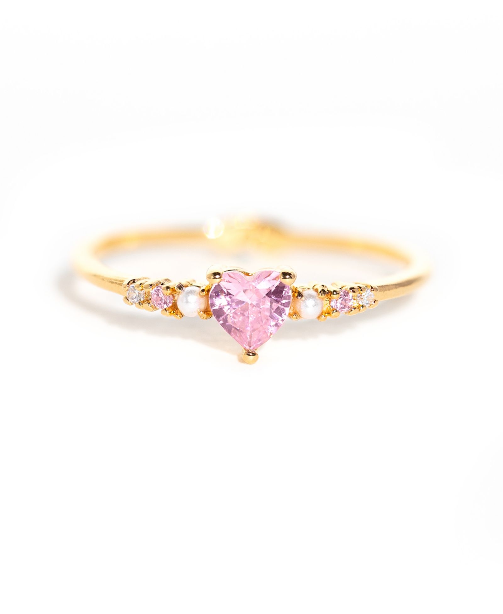 Girls Crew Crystal Heart is Full Ring