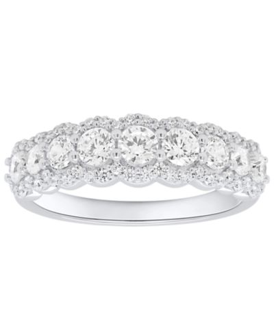 Forever Grown Diamonds Lab-Grown Diamond Ring (1 ct. t.w.) in Sterling Silver or 14k Gold Plated Sterling Silver