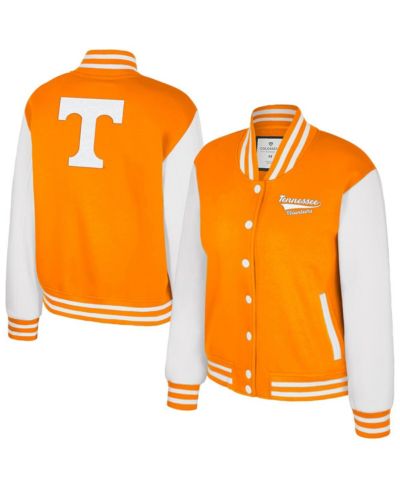 Женская флисовая куртка Colosseum Texas Tennessee Orange Tennessee Volunteers French Baguette Full Snap