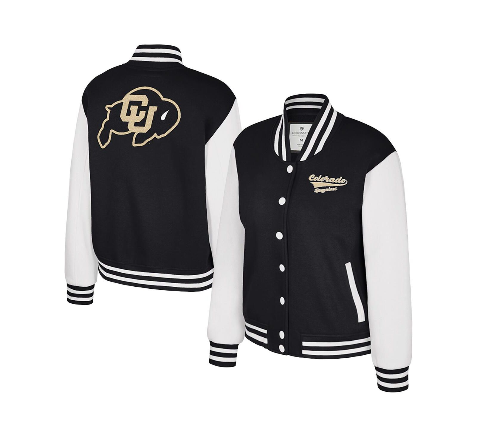 Женская флисовая куртка Colosseum Black Colorado Buffaloes French Baguette Full Snap