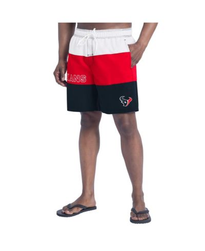 G-III Sports by Carl Banks Men's Navy/Red Houston Texans Sunrise Volley Swim Shorts