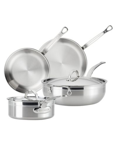 Hestan Stainless Steel 6-Pc. ProBond Forged Brushed Clad Cookware Set, Macy's Exclusive