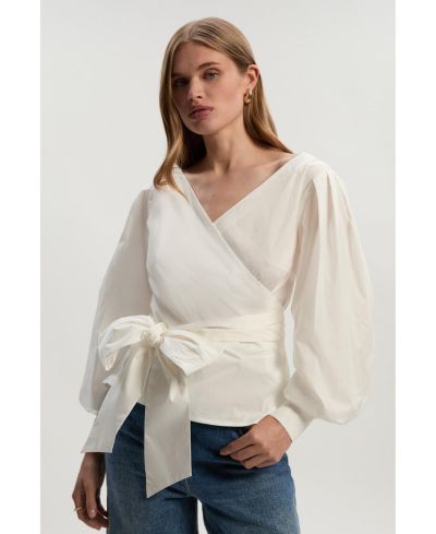 Женская блузка Karen Millen Woven Wrap Detail