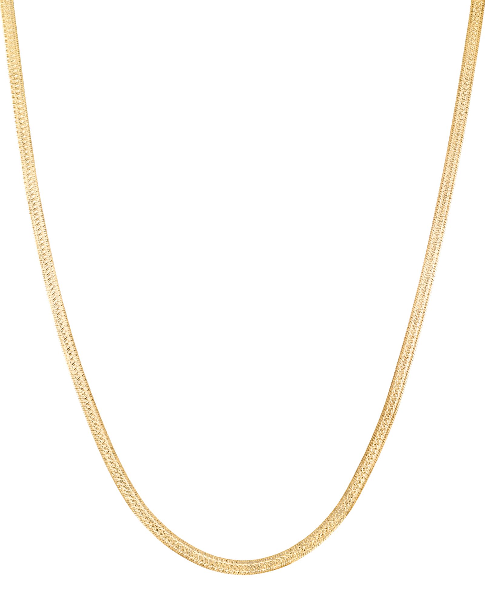 Ожерелье Macy's Diamond Cut Herringbone Extender в 18k Yellow Gold Over Sterling Silver