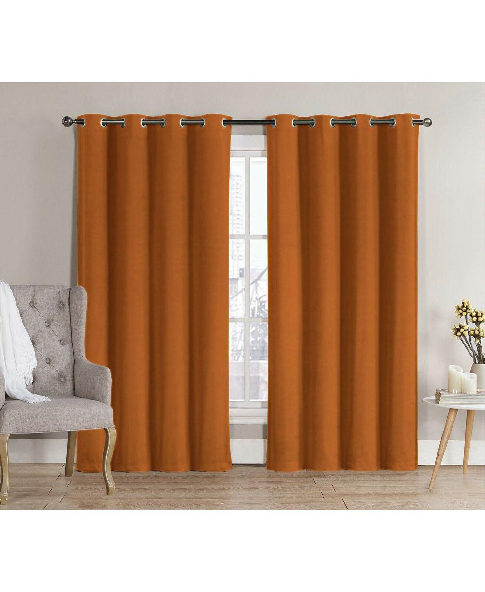 GoodGram 2 Pack: Hotel Thermal Grommet 100% Blackout Curtains