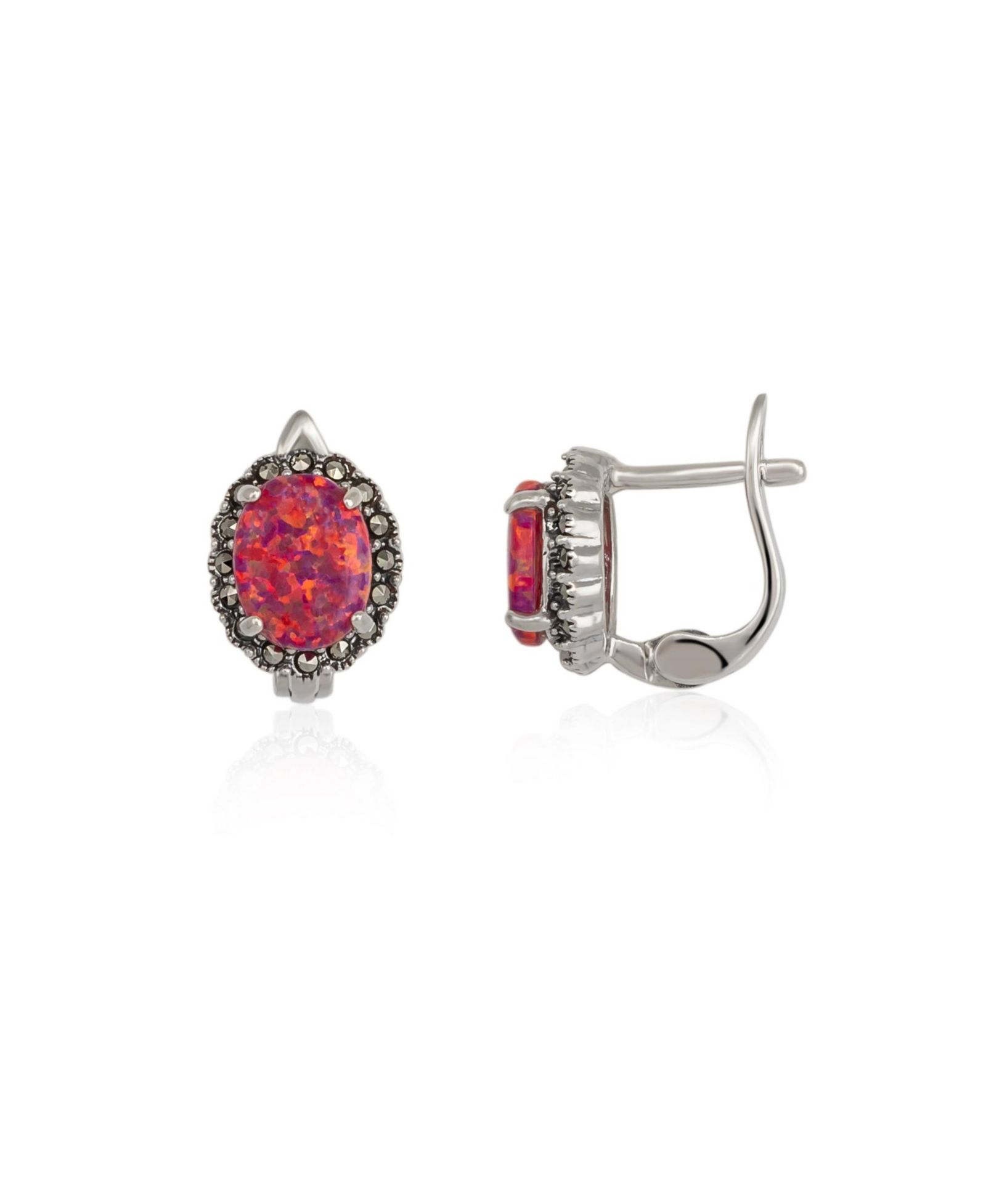 Серьги Spero London Oval Opal High Quality Sterling