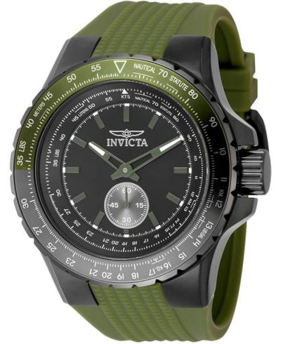 Invicta Men's 49323 Aviator Quartz Multifunction Black Dial Watch