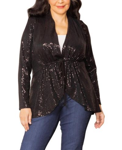 Кардиган Kiyonna Plus Size Glitz and Glam Sequin