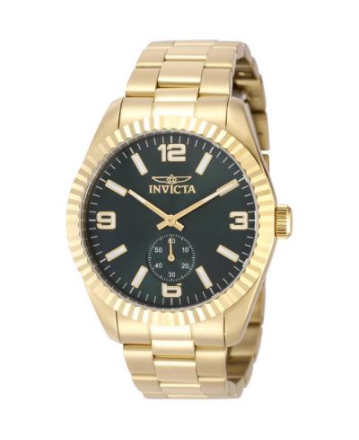 Invicta Men's 49390 Specialty  Quartz Multifunction Green Dial Watch