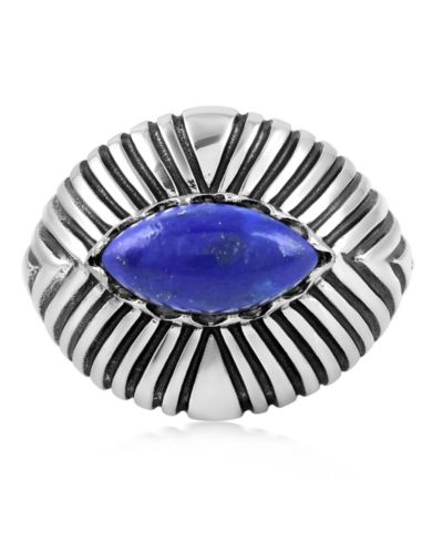 American West Jewelry кольцо с лазуритом Marquise