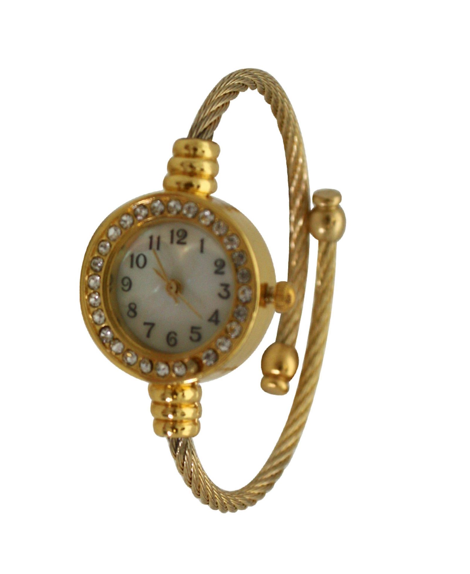 Часы Olivia Pratt Gold Petite Twisted Bangle Bracelet