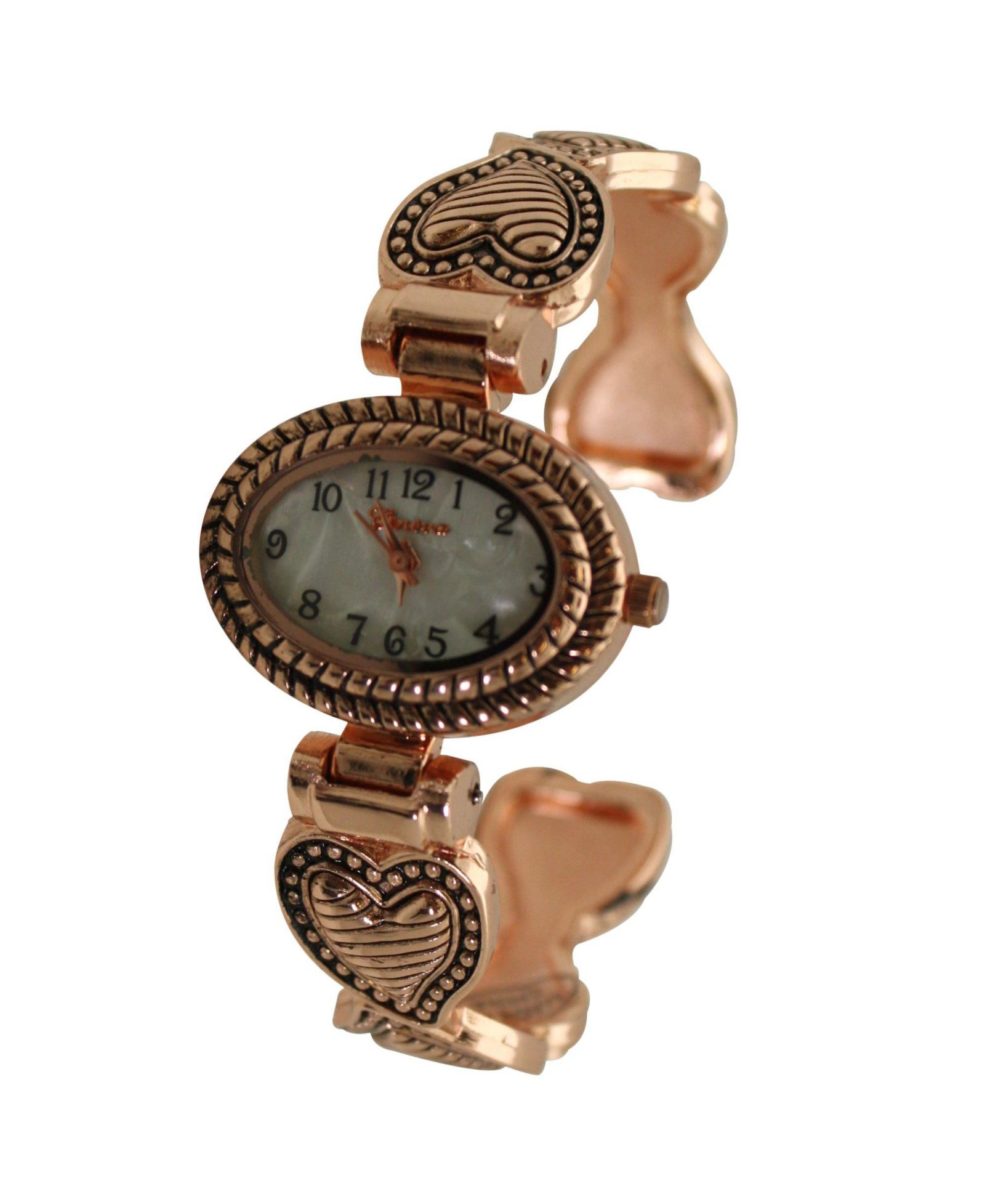 Женские часы Olivia Pratt Rose Gold Heart Details Bangle