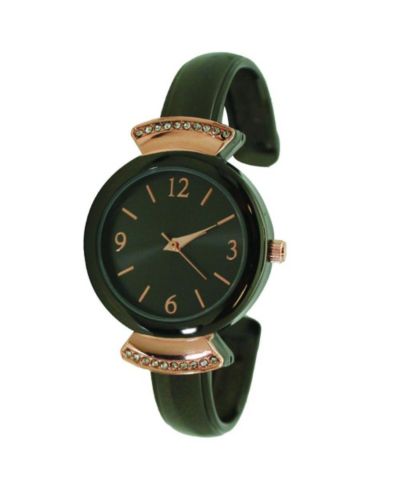Gunmetal Rose Gold Olivia Pratt Classic Every Day Metal Bangle Watch
