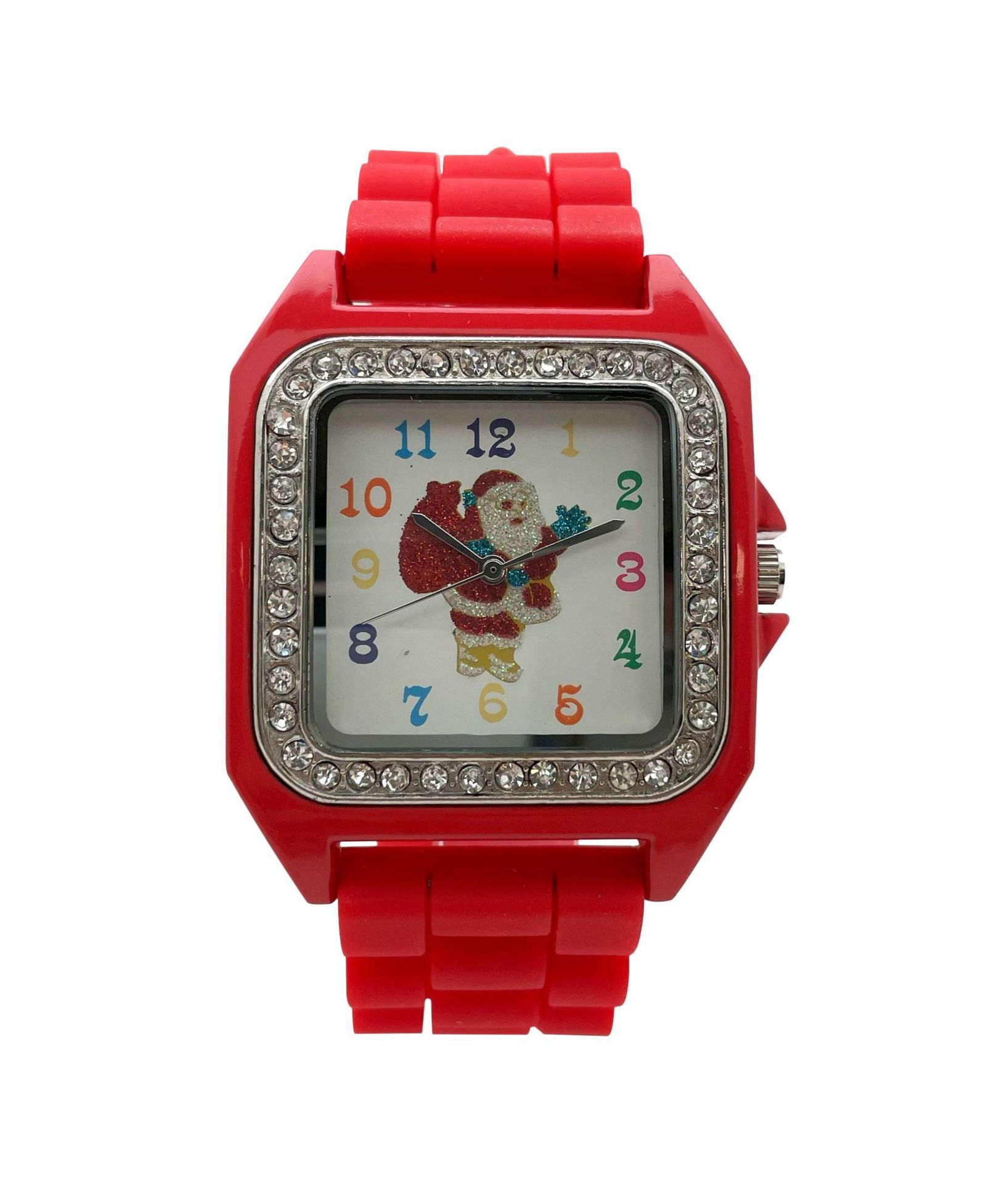 Женские часы Olivia Pratt Red Merry Christmas Silicone Band