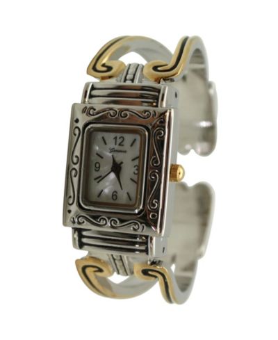 Olivia Pratt женские часы с двухцветными завитками Swirl Details Bangle