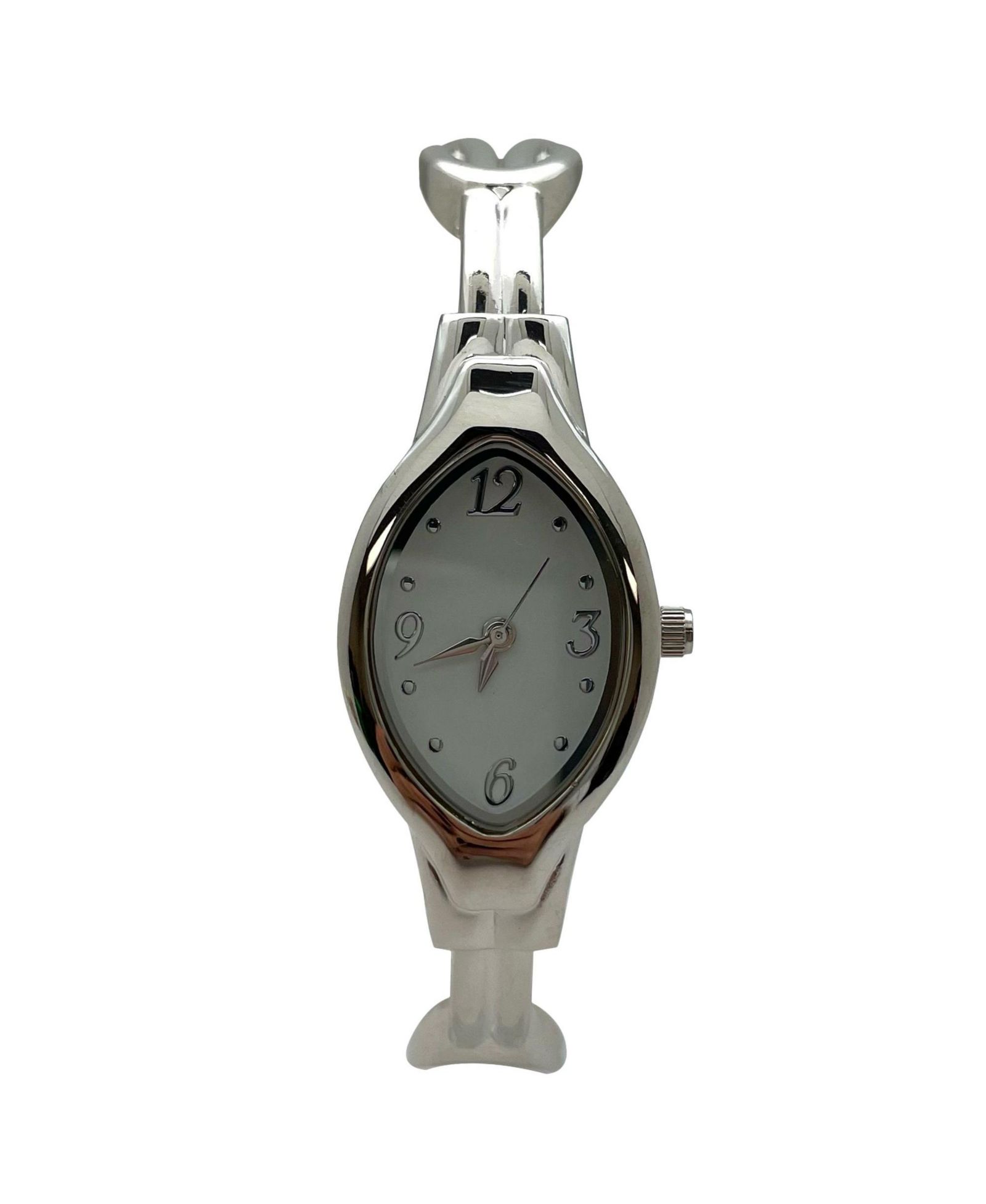 Olivia Pratt Elegant Thin Bangle Women Watch, Silver
