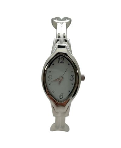 Olivia Pratt Elegant Thin Bangle Women Watch, Silver