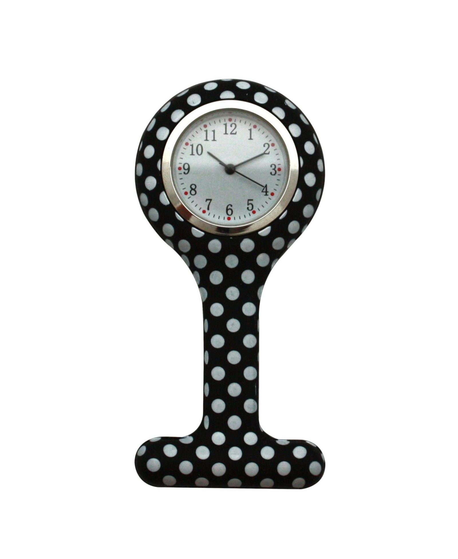 Медицинские часы Olivia Pratt Polka Dots Printed Silicone Fob Nurse Watch