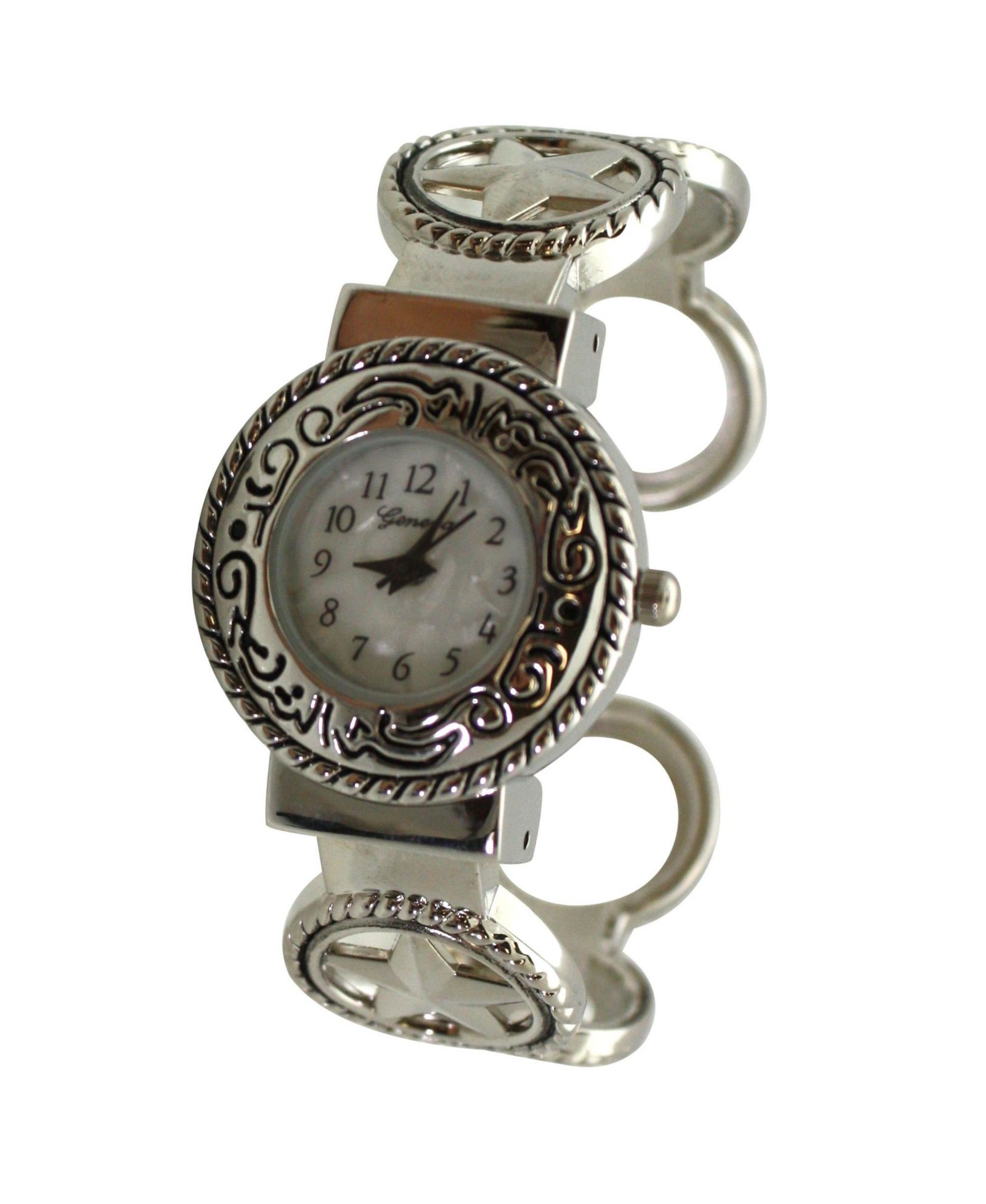 Женские часы Olivia Pratt Silver Circles Shape Bangle
