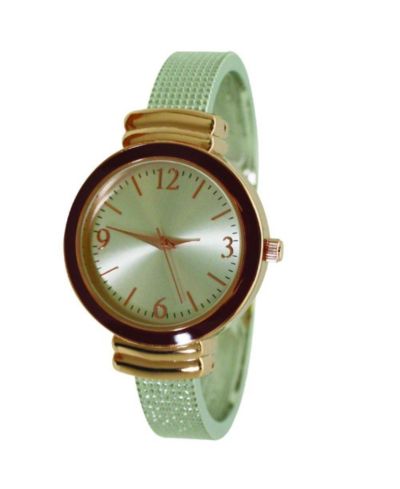 Серебряные розово-золотые часы Olivia Pratt Every Day Textured Metal Bangle Watch