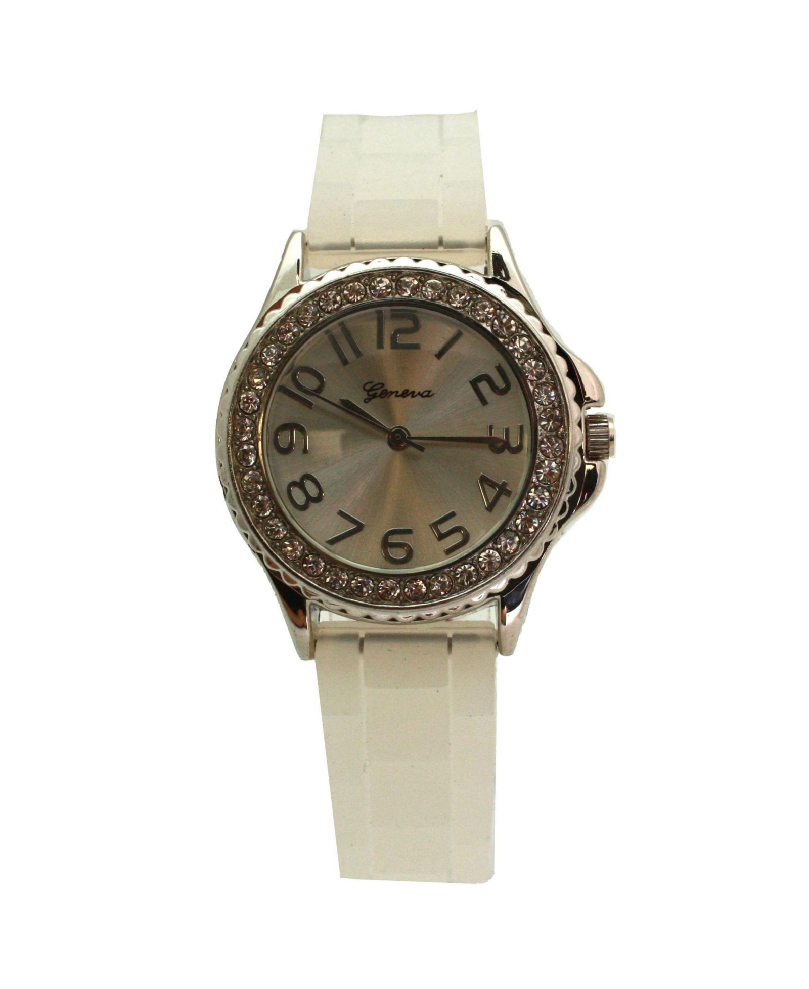 Olivia Pratt Женские часы Olivia Pratt Clear Every Day Silicone и Rhinestones