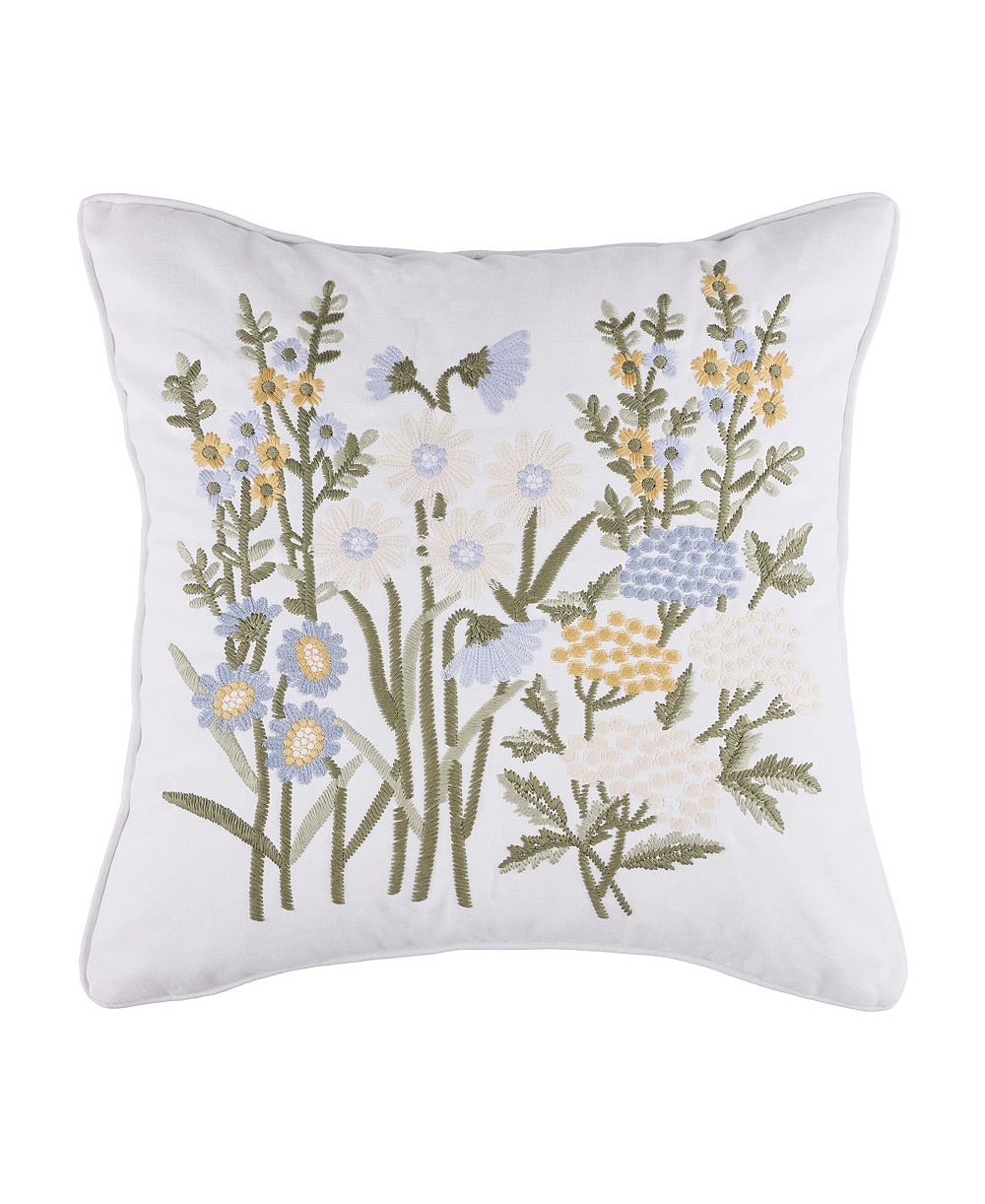 Levtex Viviana Embroidered Decorative Pillow, 18" x 18"