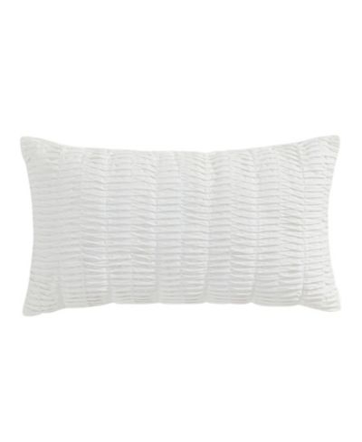 Levtex декоративная стеганая подушка в клетку waffle plaid, 12" x 22"