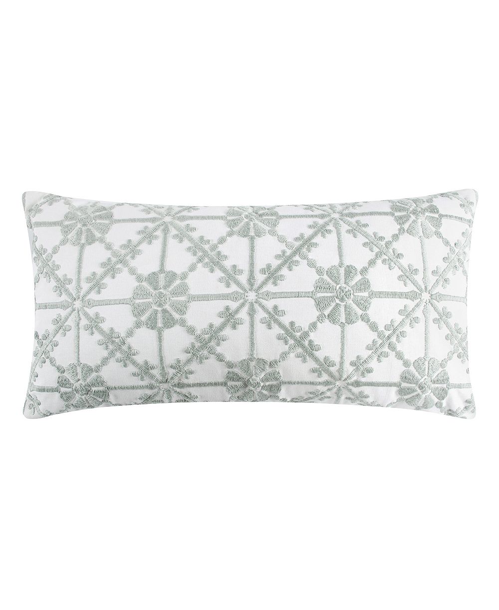 Levtex Sarrah Embroidered Decorative Pillow, 12" x 24"