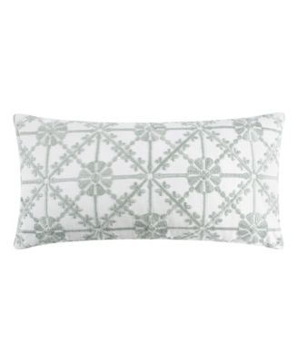 Levtex Sarrah Embroidered Decorative Pillow, 12" x 24"