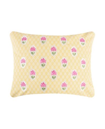 Levtex Blooming Hillside Embroidered Decorative Pillow, 14" x 18"