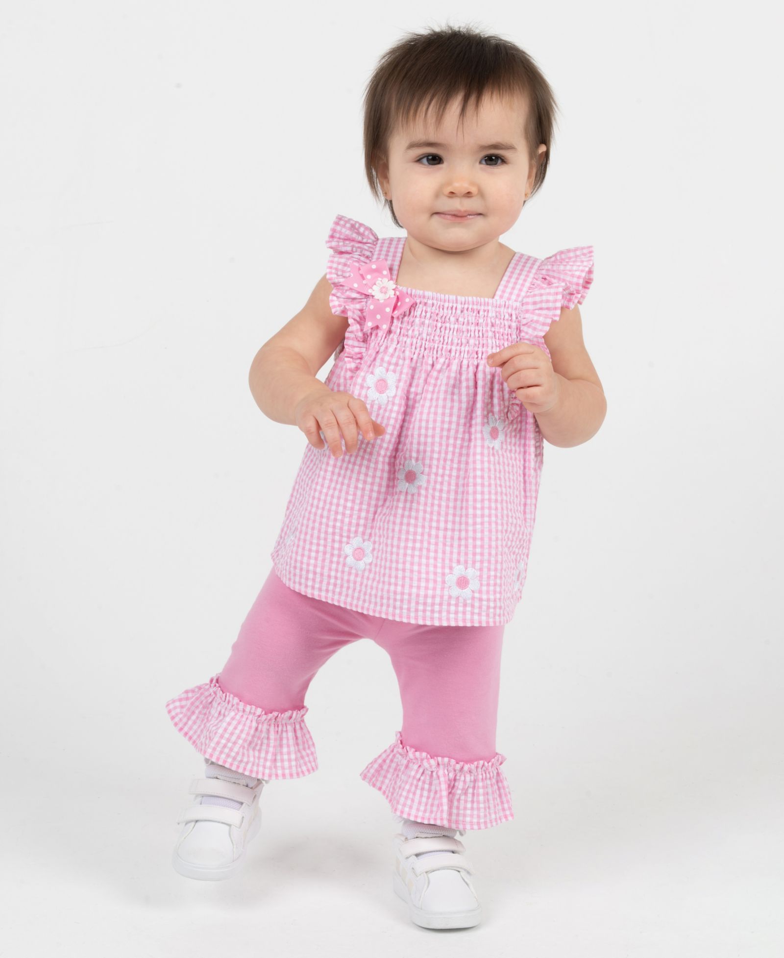 Детский комплект Rare Editions Embroidered Daisy Sleeveless Top и Capri Pants, 2-Piece Set