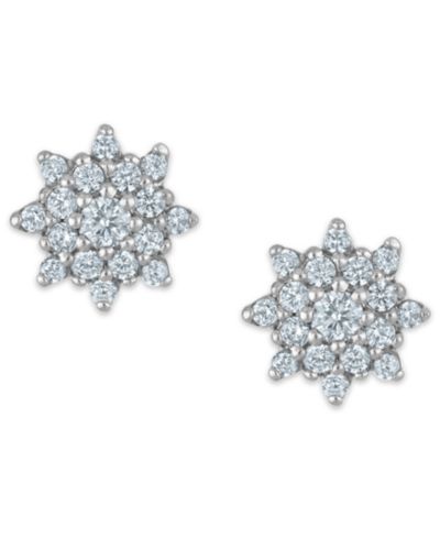 Macy's White Diamond Stud Earrings (0.25 ct. t.w.) in 14k White Gold
