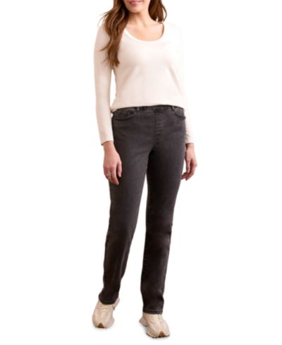 Женские джинсы TRIBAL Sophia Curvy Boundless Stretch Denim Pull-On Straight Leg