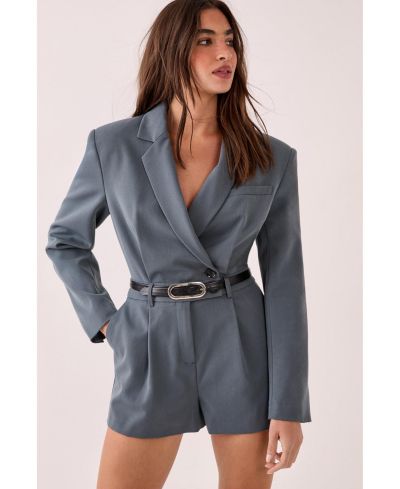 Женский комбинезон Nasty Gal с пуговицами и зауженным кроем
