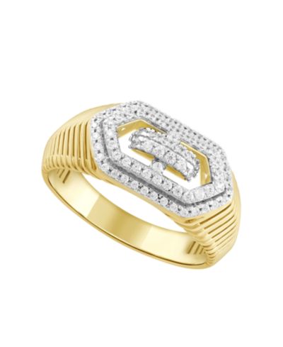 Кольцо Macy's Diamond 10k Yellow Gold