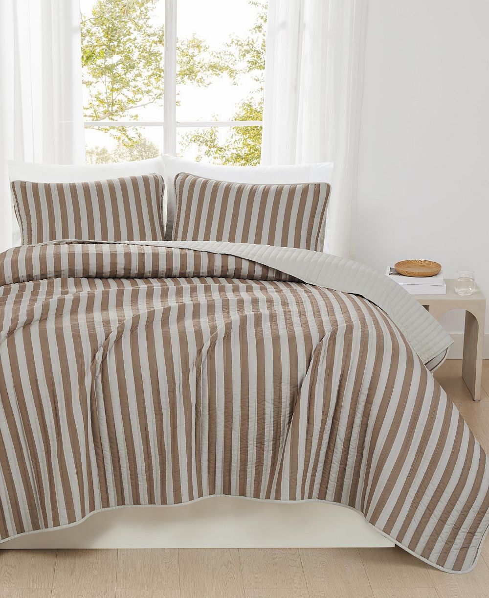Truly Soft Weston Stripe 3-Pc. Quilt Set, Full/Queen