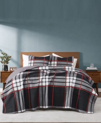 Комплект из 2 предметов: стеганое одеяло в клетку Danbury, размер Twin/Twin XL, Truly Soft