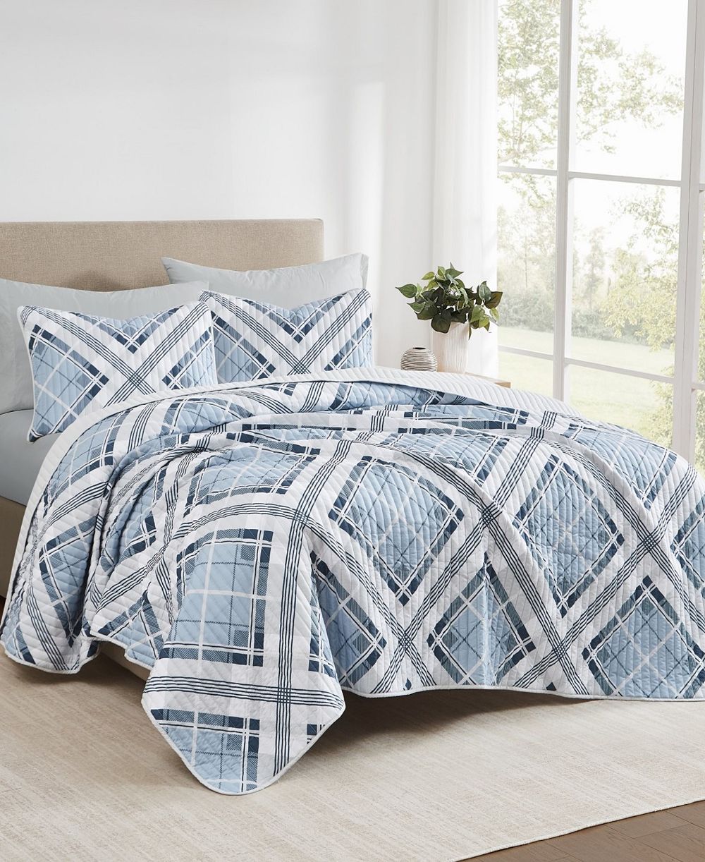 Truly Soft Lars Plaid 3-Pc. Quilt Set, King