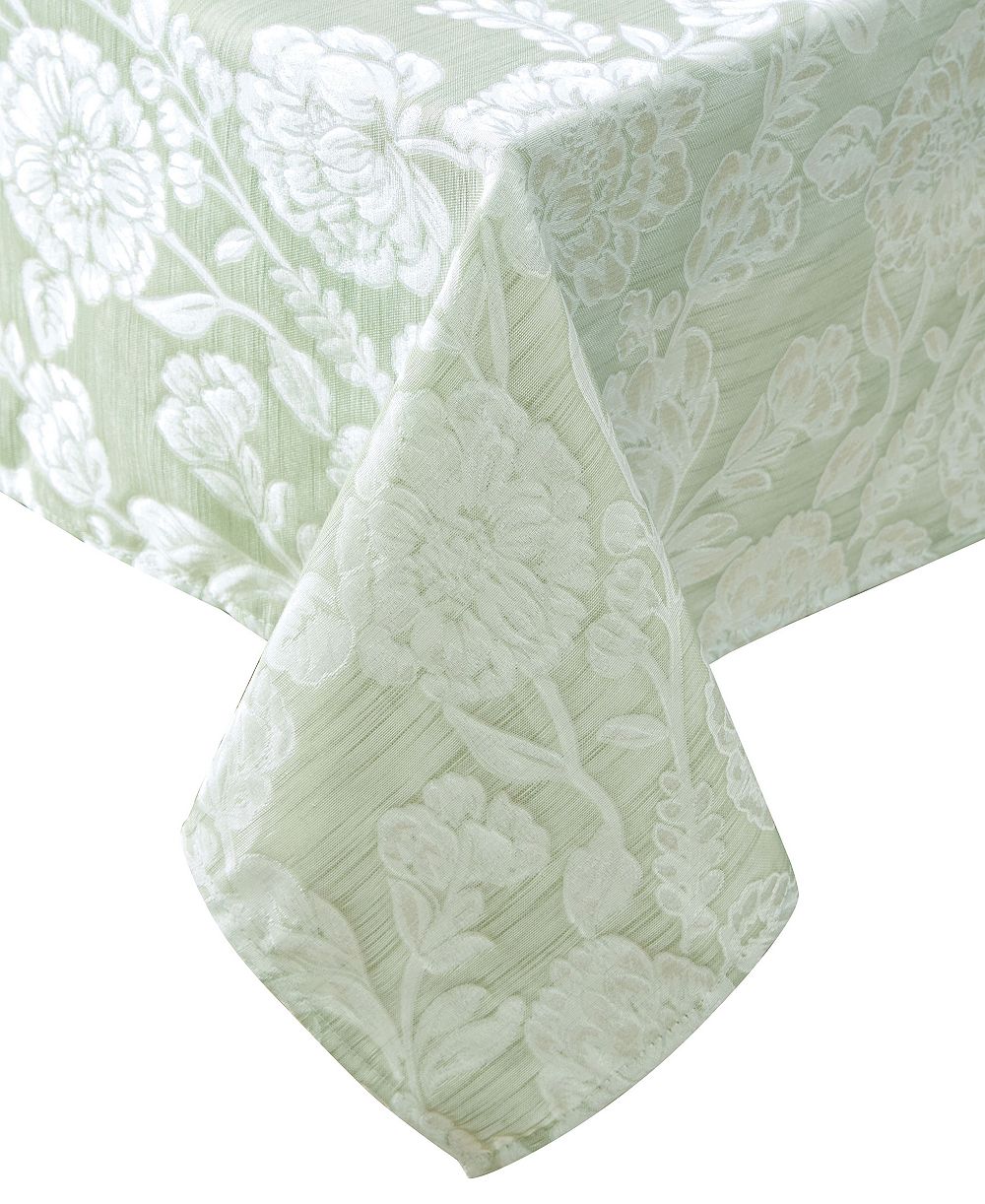 Laura Ashley Annaleigh Jacquard Tablecloth, 60"W x 84"L