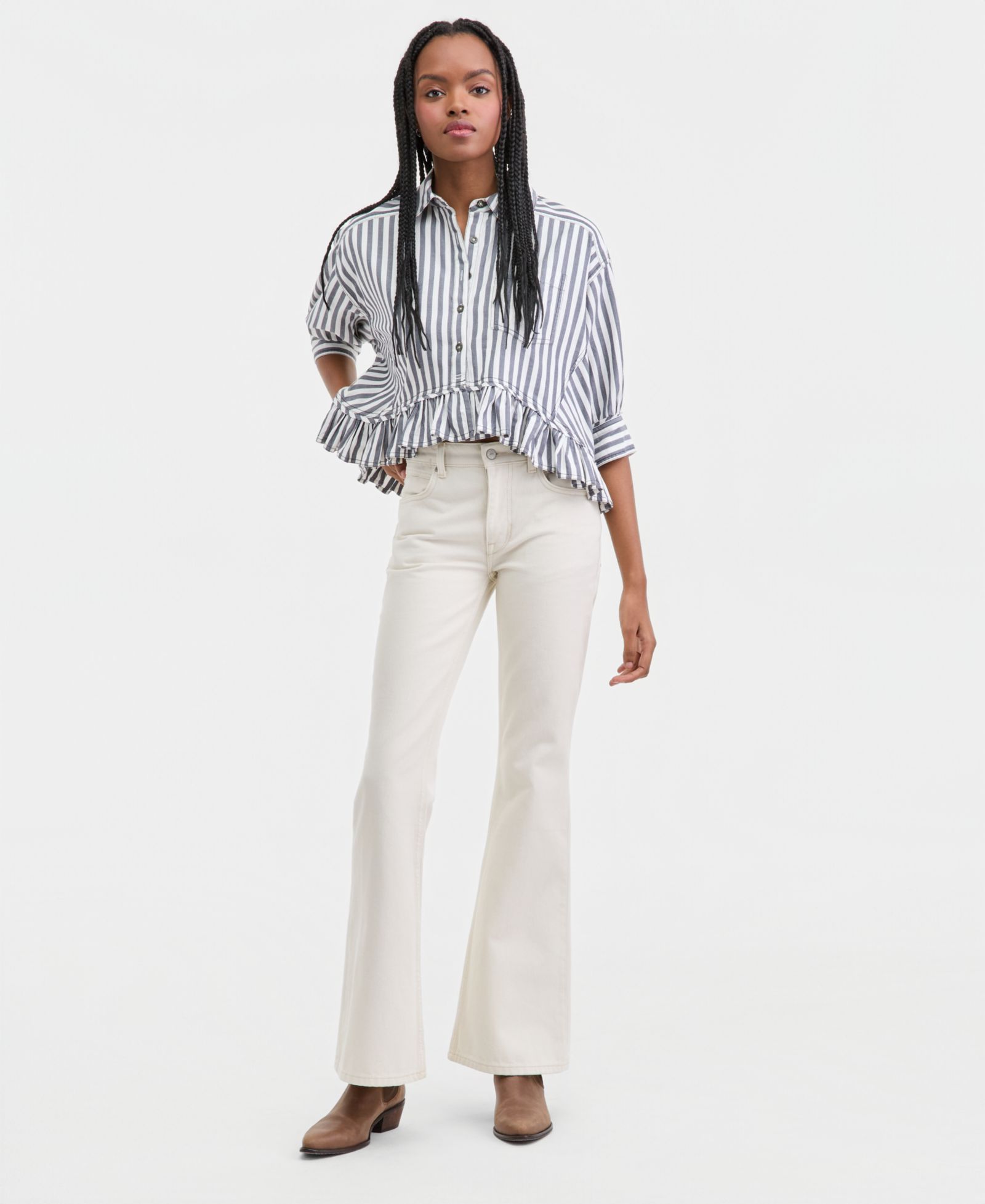 Free People Женские джинсы West Coast Relaxed