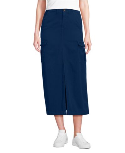 Lands' End Women's Cool Fade Cargo Maxi Skirt