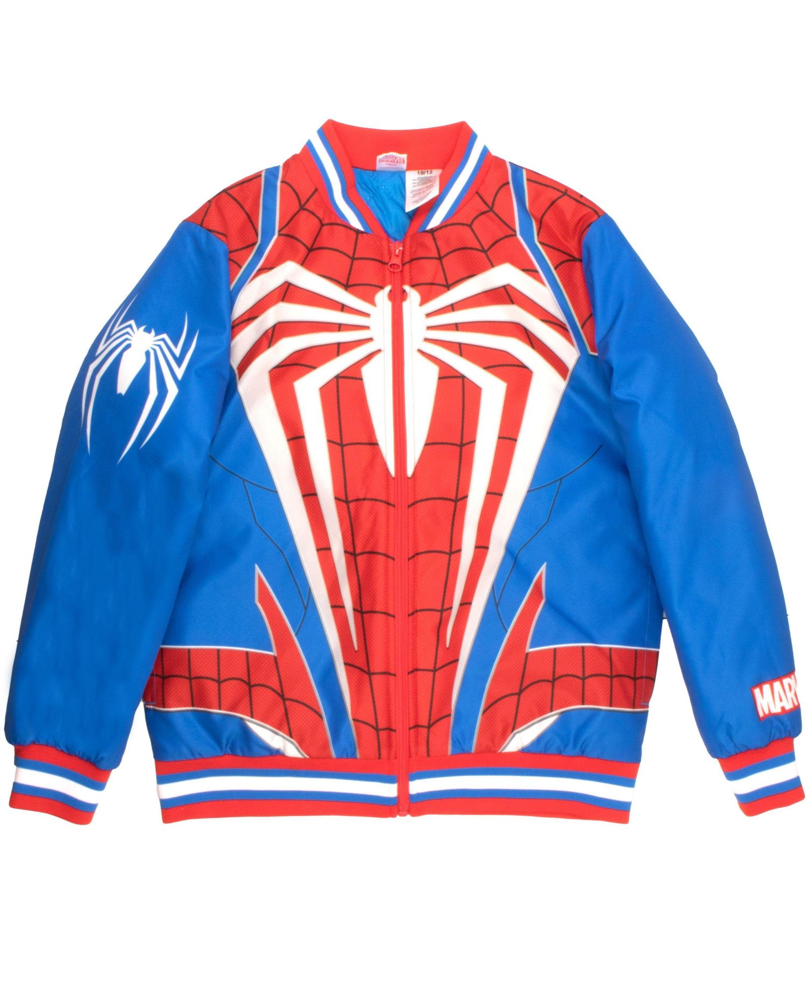 Spider-Man Marvel Little Boys Graphic Print Lightweight Varsity Bomber Jacket