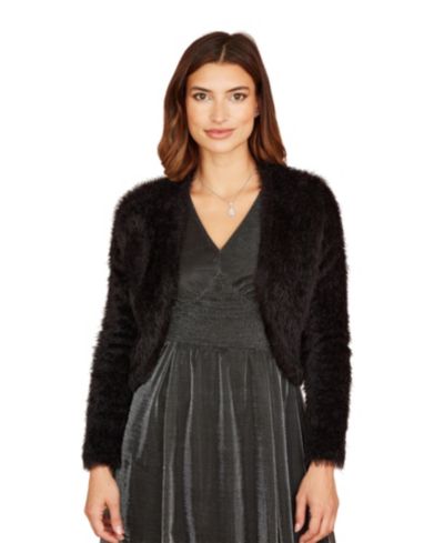 Yumi Women's Eyelash Knit Bolero