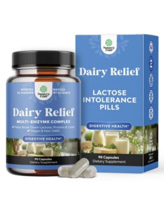 Dairy Relief Capsules, Off white, 90ct