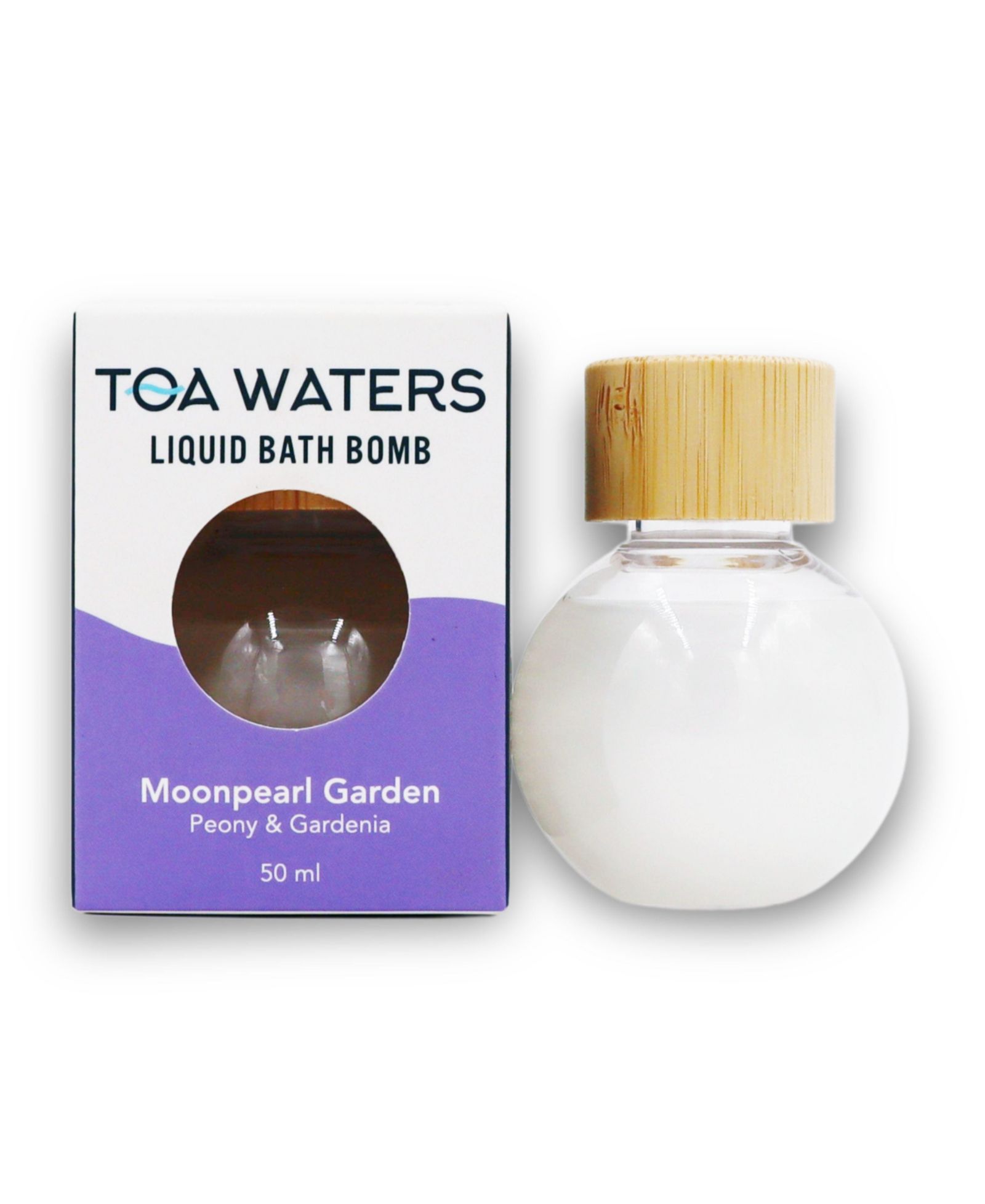 Жидкая бомбочка для ванны TOA Waters Moonpearl Garden - Пион и гардения, 50 ml