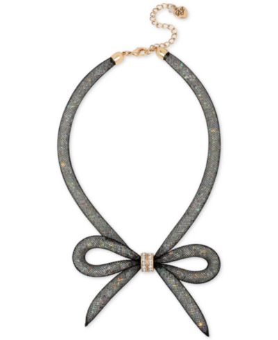Ожерелье Betsey Johnson Mesh Bow Collar