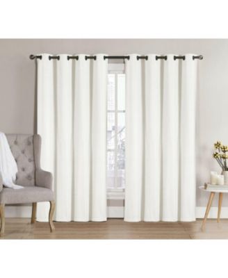 GoodGram 2 Pack: Hotel Thermal Grommet 100% Blackout Curtains - 52 in. W x 90 in. L