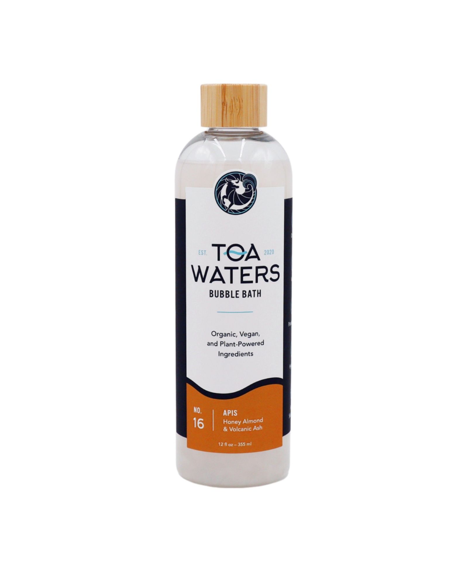 TOA Waters Apis Bubble Bath - Honey Almond and Volcanic Ash, 12 fl oz